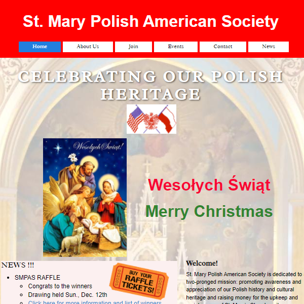 St. Mary Polish American Society - Polish organization in Conshohocken PA