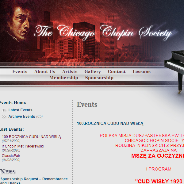 The Chicago Chopin Society - Polish organization in Chicago IL