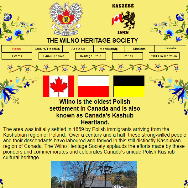 Wilno Heritage Society - Polish organization in Barry's Bay ON